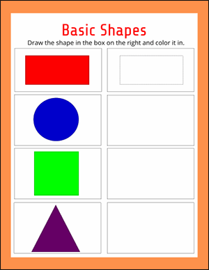 shapes worksheets math worksheets