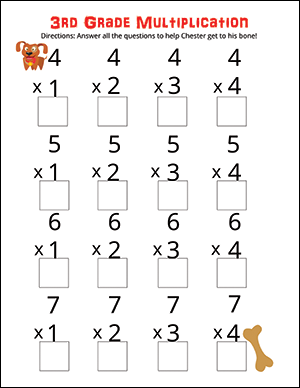 3rd grade multiplication worksheets best coloring pages for kids 16