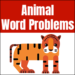 Word Problems for Kindergarten Zoo Animals