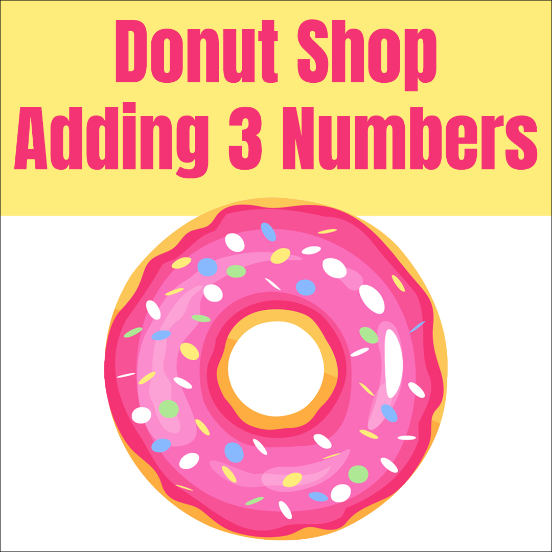 Donut Shop Adding 3 Numbers