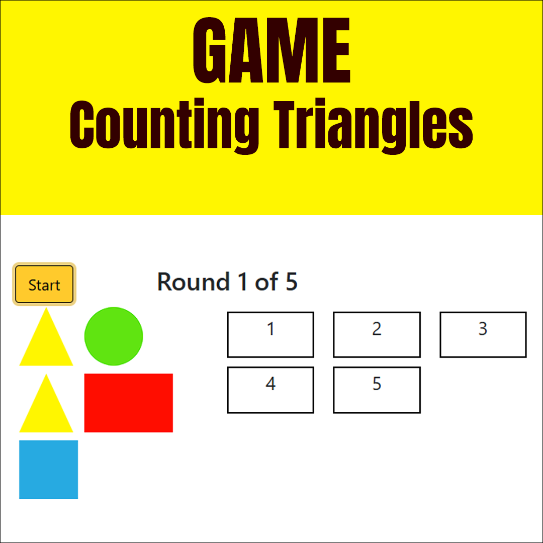 Counting Triangles Math Game