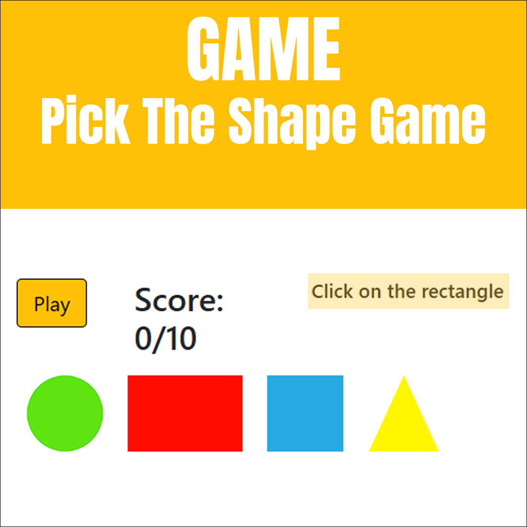 Pick the Shape Game