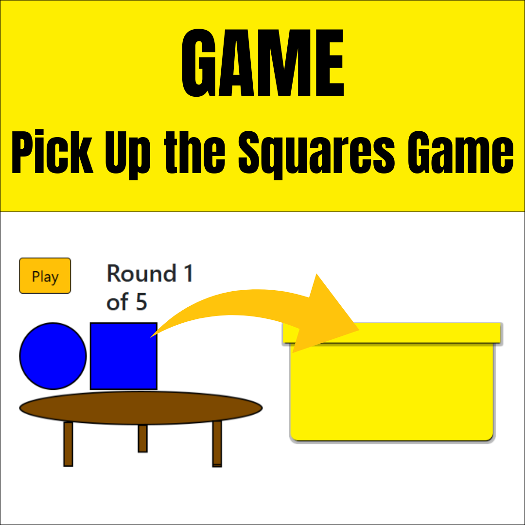 Pick Up the Squares Game