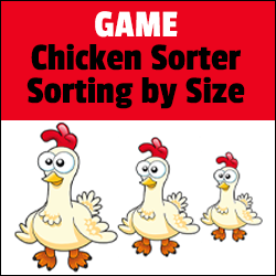 Small to Big Chickens Sorting Game