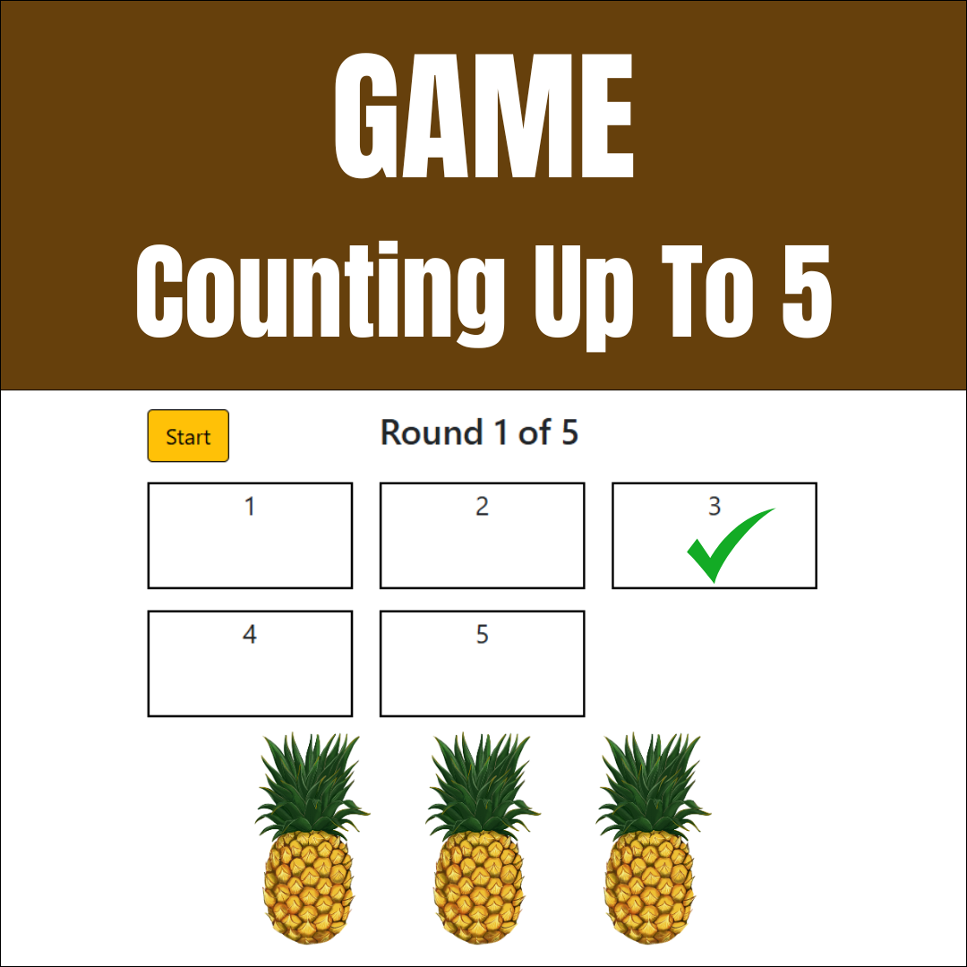 Counting Up to 5 Counting Game