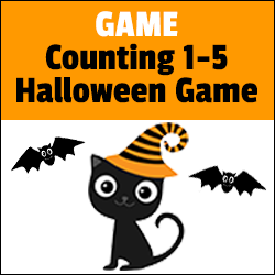 Black Cat Halloween Math Game