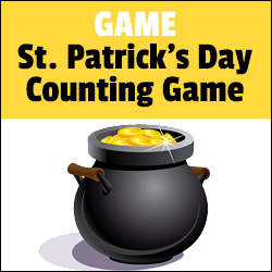 St. Patrick's Day Math Game Counting Pots of Gold